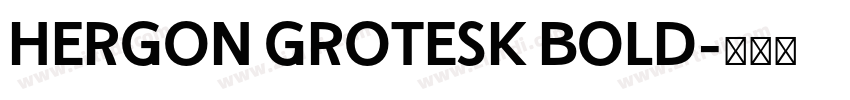 HERGON GROTESK BOLD字体转换